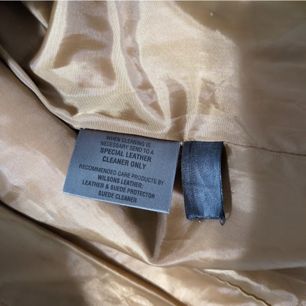 Wilsons Leather Tan Suede Button-Front Jacket - Picture 12 of 12